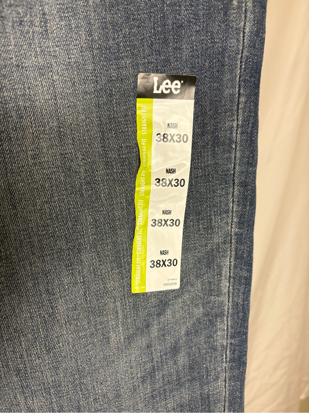 Mens 38X30 Lee Extreme Motion MVP Jeans Straight Fit Tapered Leg Stretch Denim - Picture 6 of 9